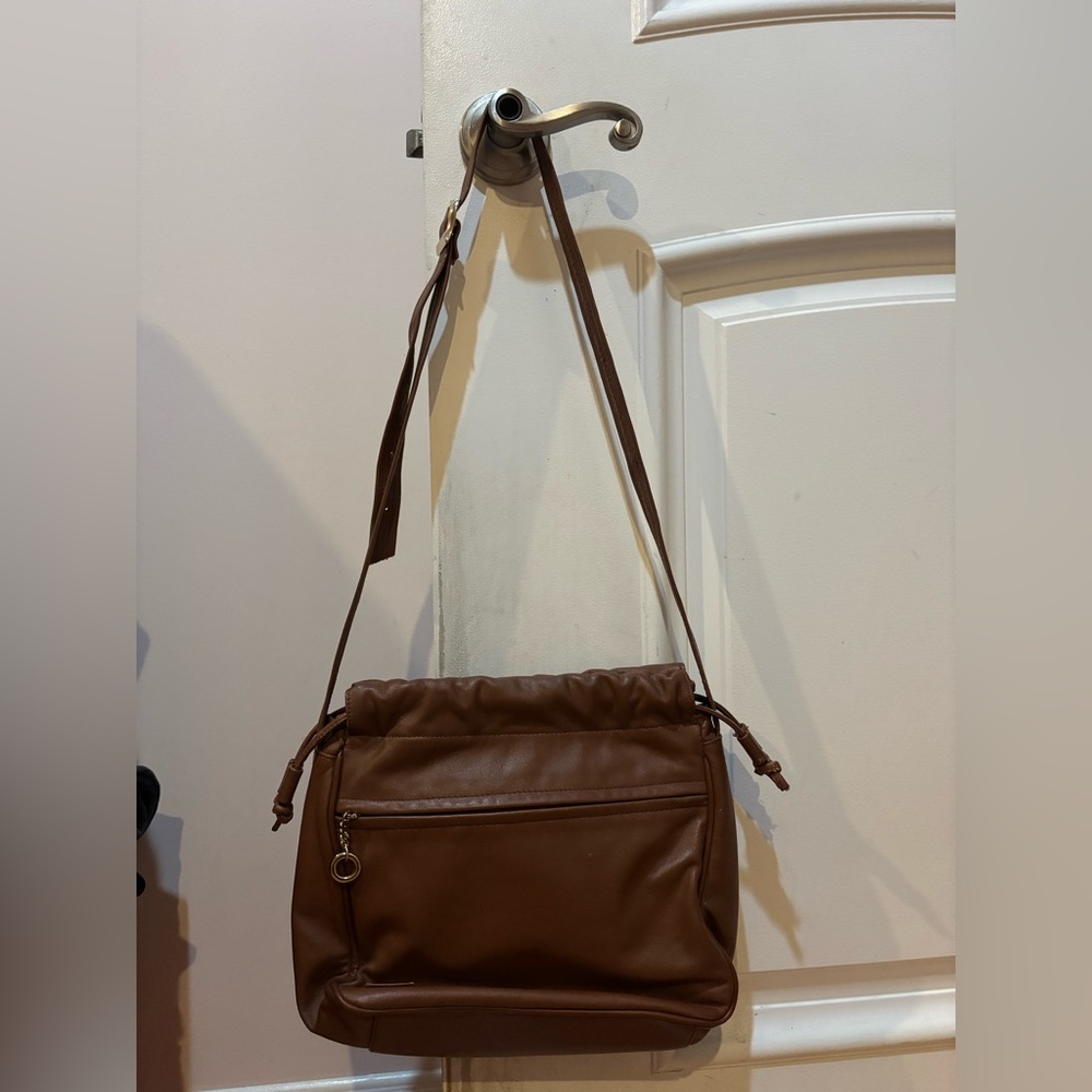 Chic Brown Leather Hobo y2k Shoulder Bag 👜